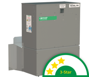 Convair CD3 3-star ducted gas heater, windspray grey colour
